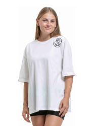 Meatfly unisex tričko Ada White | Bílá | Velikost S/M | 100% bavlna