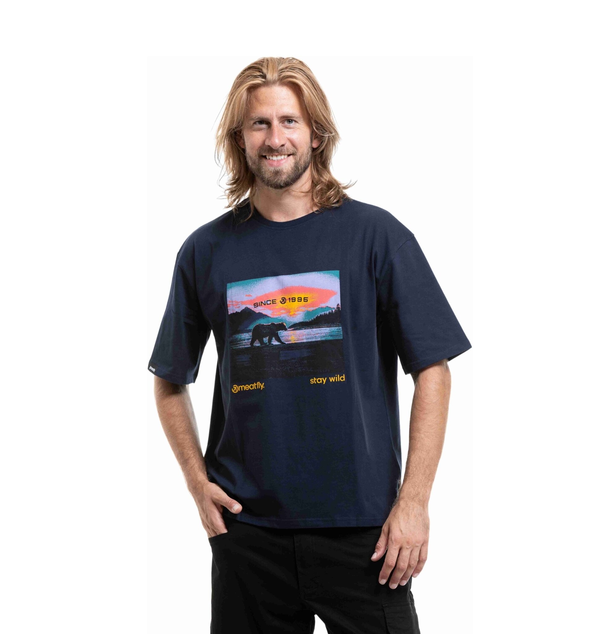 Meatfly unisex tričko Alaska Smoky | Šedá | Velikost S/M | 100% bavlna