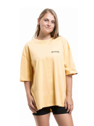 Meatfly unisex tričko Mounti Cornsilk | Žlutá | Velikost S/M | 100% bavlna