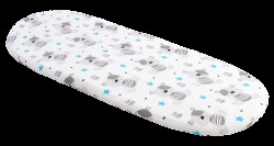 Medi Partners Fitted sheet for a stroller - cotton - Teddy bear, blue