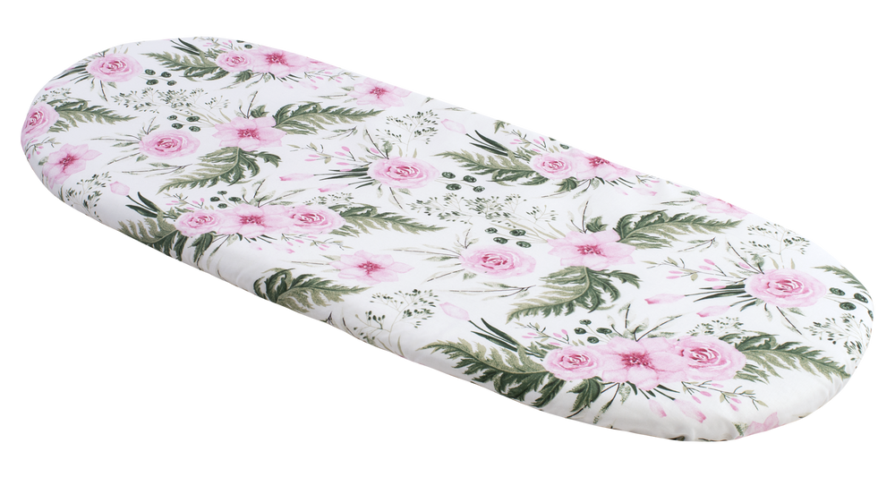 Medi Partners Fitted sheet for a stroller – cotton – Pink flowers