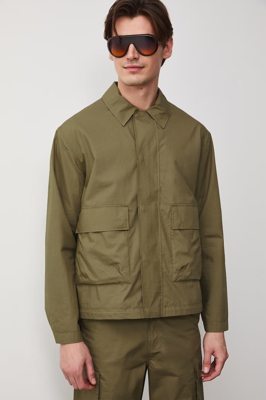 Medicine košilová bunda pánská bavlněná