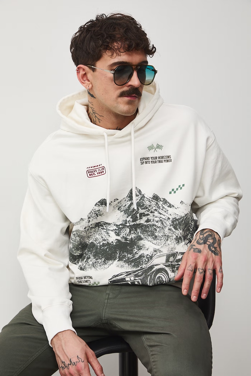 Medicine Mikina s kapucí pánská bavlněná