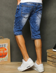 Men's denim blue shorts