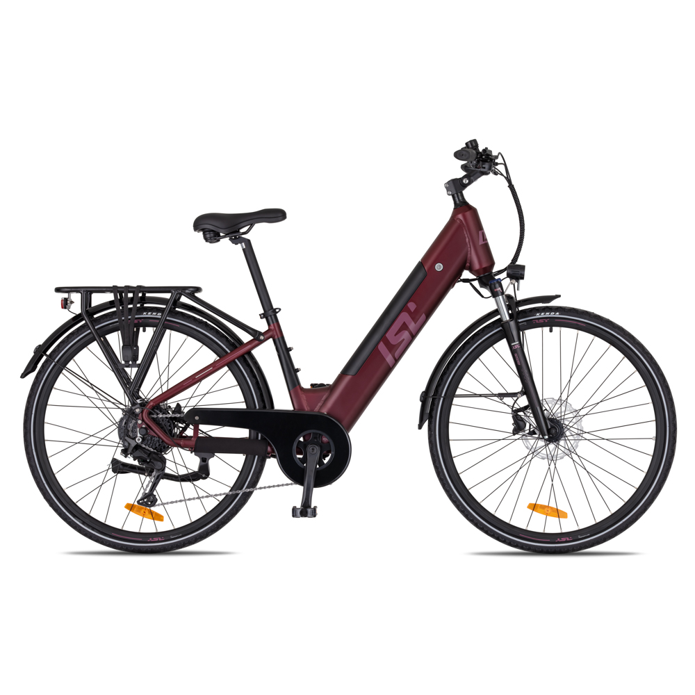 Městské elektrokolo inSPORTline ISL Eclion 648 Wh 28" - model 2026 • dojezd až 150 km 18" (164-181 cm) Velour Red