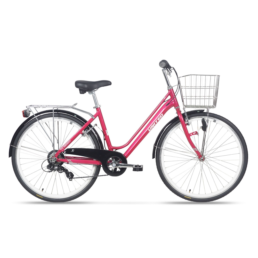 Městské kolo United City 26" - model 2026 17" (155-175 cm) červená