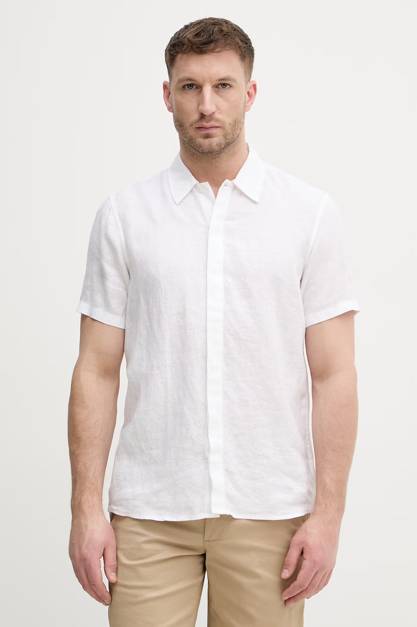 Michael Kors košile pánská lněná