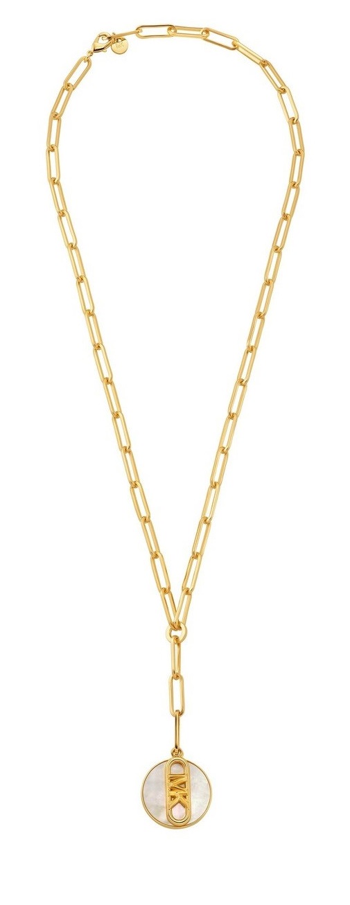 Michael Kors Masivní pozlacený náhrdelník pro ženy Premium MKJ8413TL710