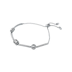 Michael Kors Něžný stříbrný náramek se zirkony Brilliance Kors MKC1715CZ040