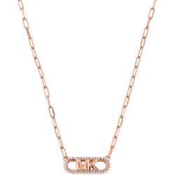 Michael Kors Slušivý bronzový náhrdelník s kubickými zirkony MKC1655CZ791