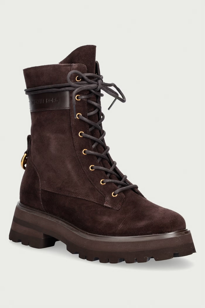 MICHAEL Michael Kors  kotníkové boty dámské semišové Caleb Lug Bootie