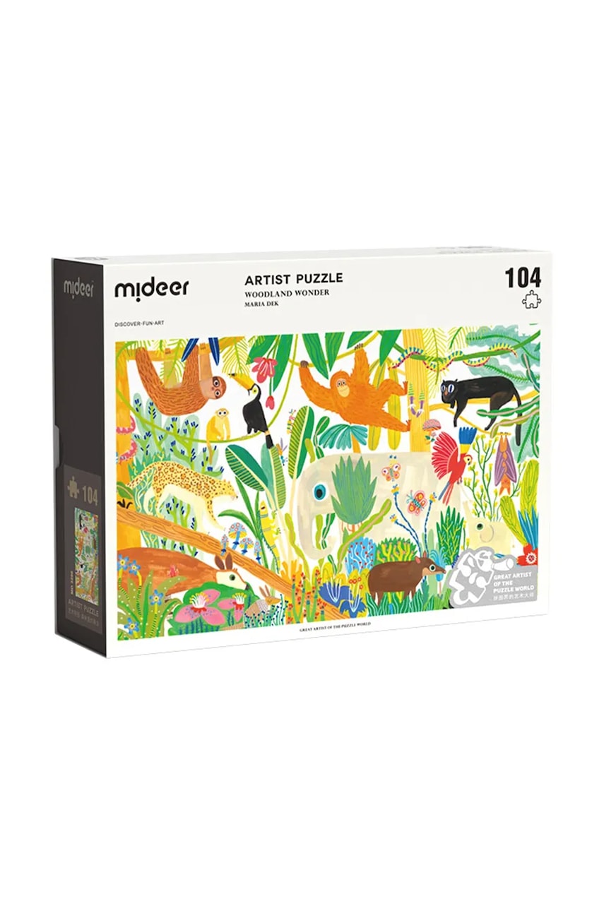 Mideer  Umělecké puzzle  Lesní zázraky 104 dílků