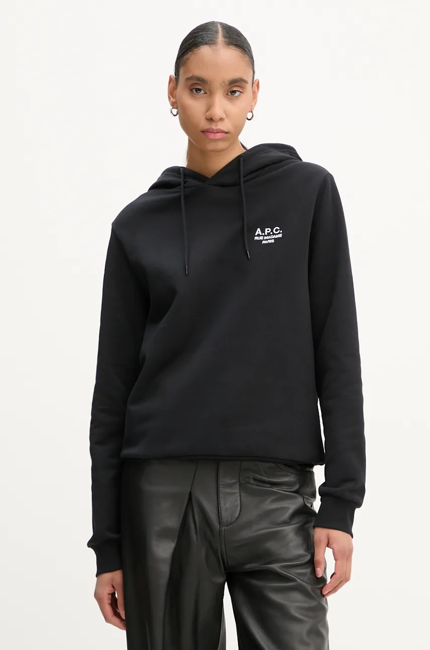 Mikina A.P.C. hoodie standard rue madame GOTS