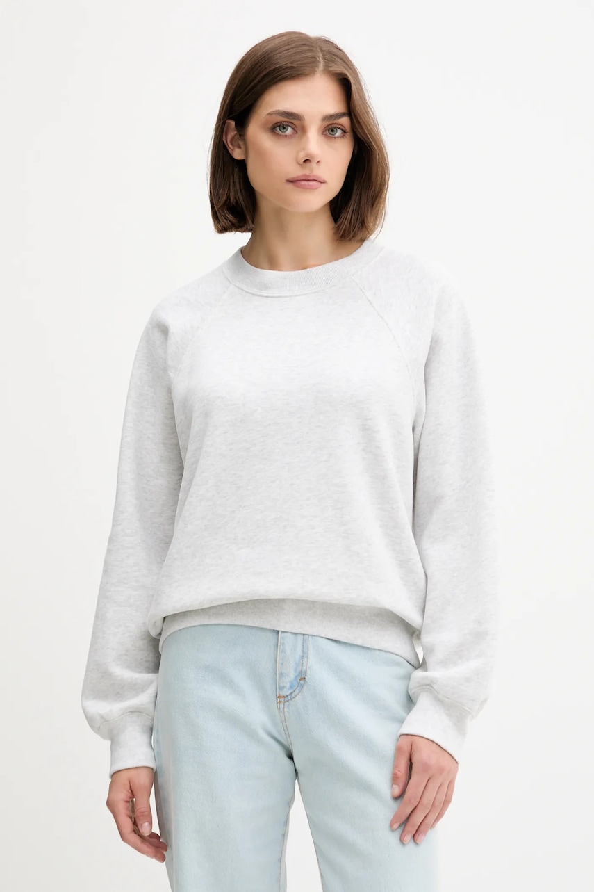 Mikina Abercrombie & Fitch dámská, šedá barva, melanžová, KI152-5350-112