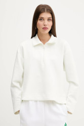 Mikina adidas All SZN dámská, béžová barva, hladká, JV9907