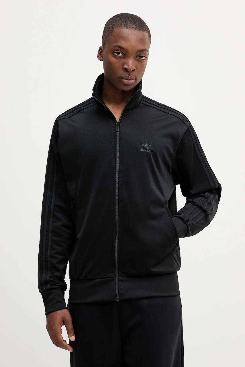 Mikina adidas Originals Firebird pánská, černá barva, s aplikací, JY1347