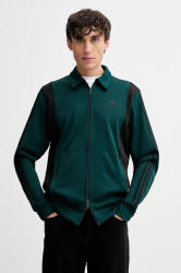 Mikina adidas Originals Panel Tt pánská, zelená barva, s aplikací, JY1426