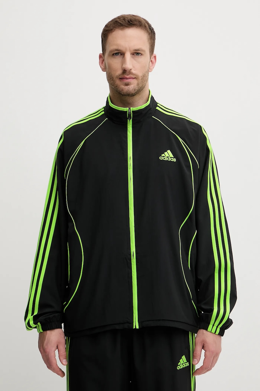Mikina adidas Originals Teamgeist pánská, černá barva, s aplikací, JW5866