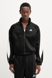 Mikina adidas Stadium pánská, černá barva, hladká, JL6886