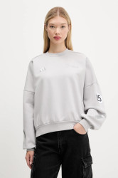 Mikina adidas x Mercedes dámská, šedá barva, s potiskem, JW3480