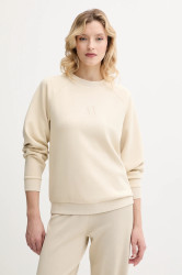 Mikina Armani Exchange dámská, béžová barva, s aplikací, XW000826 AF13397