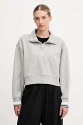 Mikina Calvin Klein Performance dámská, šedá barva, hladká, LVGWF5W310