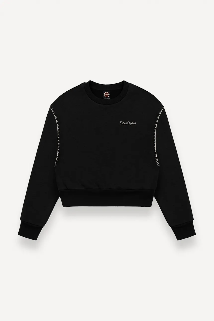 Mikina Colmar dámská, černá barva, hladká, 9249.3ZN