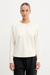 Mikina Dkny dámská, béžová barva, s potiskem, DP5T9976