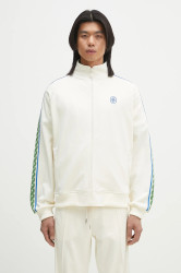 Mikina Drôle de Monsieur La Track jacket Tresse pánská, béžová barva, s aplikací, G-SJ007-PL135-OW