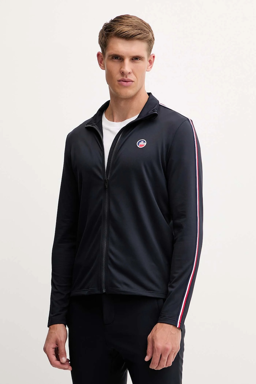 Mikina Fusalp Mariozip pánská, tmavomodrá barva, s aplikací, I2131