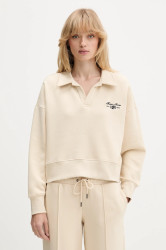 Mikina Guess Jeans dámská, béžová barva, melanžová, W5BQ09 KC811