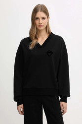 Mikina Iceberg dámská, černá barva, hladká, E071 6331
