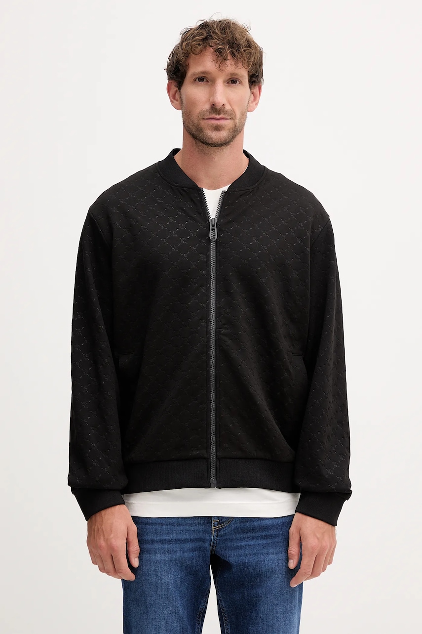 Mikina Joop! pánská, černá barva, hladká, 30046982