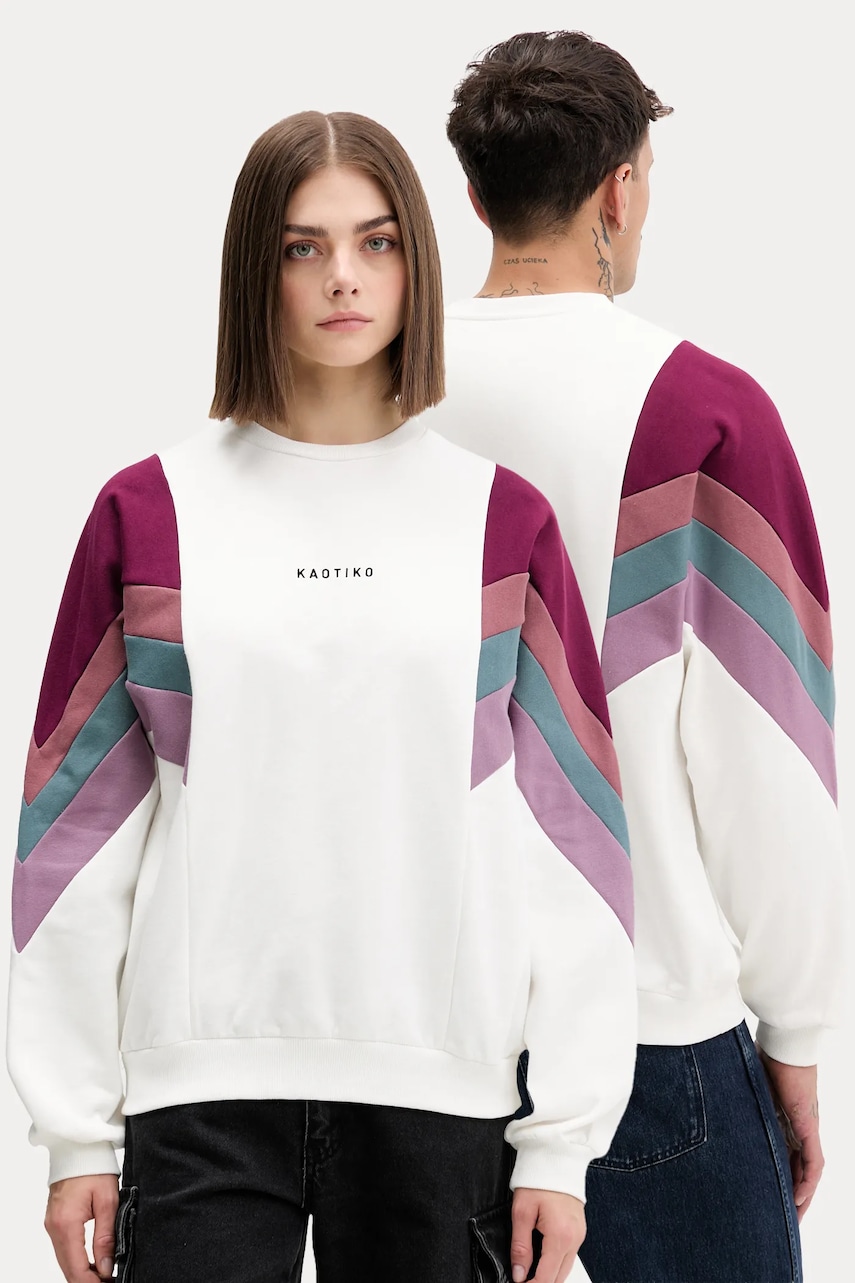 Mikina Kaotiko béžová barva, vzorovaná, AR005-02-M002