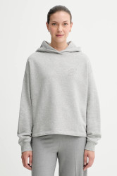 Mikina Marc O'Polo dámská, šedá barva, s kapucí, melanžová, 5000007272