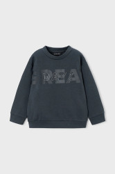 Mikina Mayoral černá barva, s potiskem, 4406