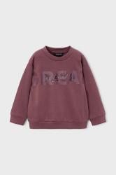 Mikina Mayoral vínová barva, s potiskem, 4406