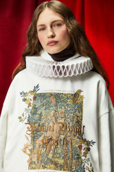 Mikina Medicine dámská, béžová barva, s kapucí, s potiskem