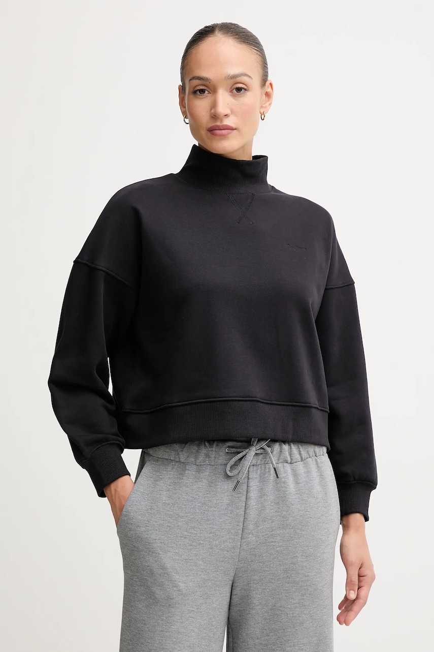 Mikina Pepe Jeans dámská, černá barva, hladká, PL5800007