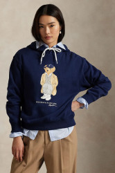 Mikina Polo Ralph Lauren dámská, tmavomodrá barva, hladká, 211971757