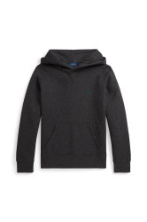 Mikina Polo Ralph Lauren šedá barva, s kapucí, hladká, 323749954061