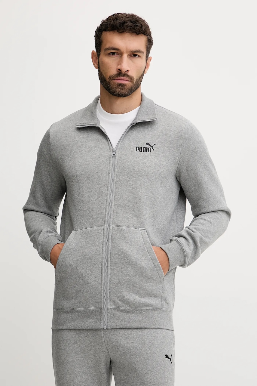 Mikina Puma pánská, šedá barva, 682582