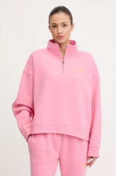 Mikina Rip Curl SURF PUFF dámská, růžová barva, s potiskem, 07WWFL