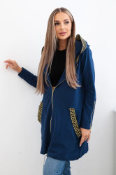 Mikina s ozdobnou páskou džíny