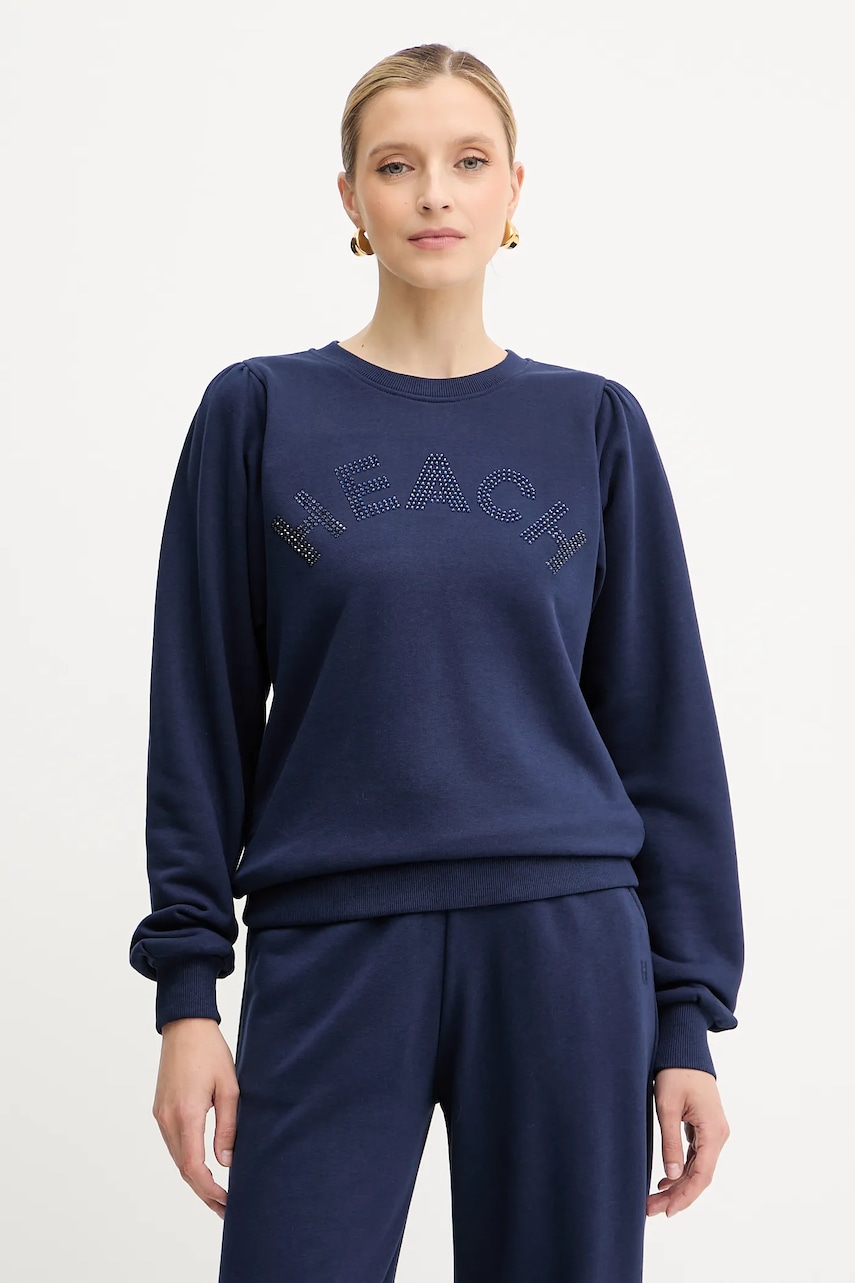 Mikina Silvian Heach MARAUL dámská, tmavomodrá barva, s aplikací, GPA25017FE