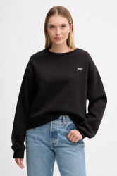 Mikina Tommy Jeans dámská, černá barva, hladká, DW0DW21961