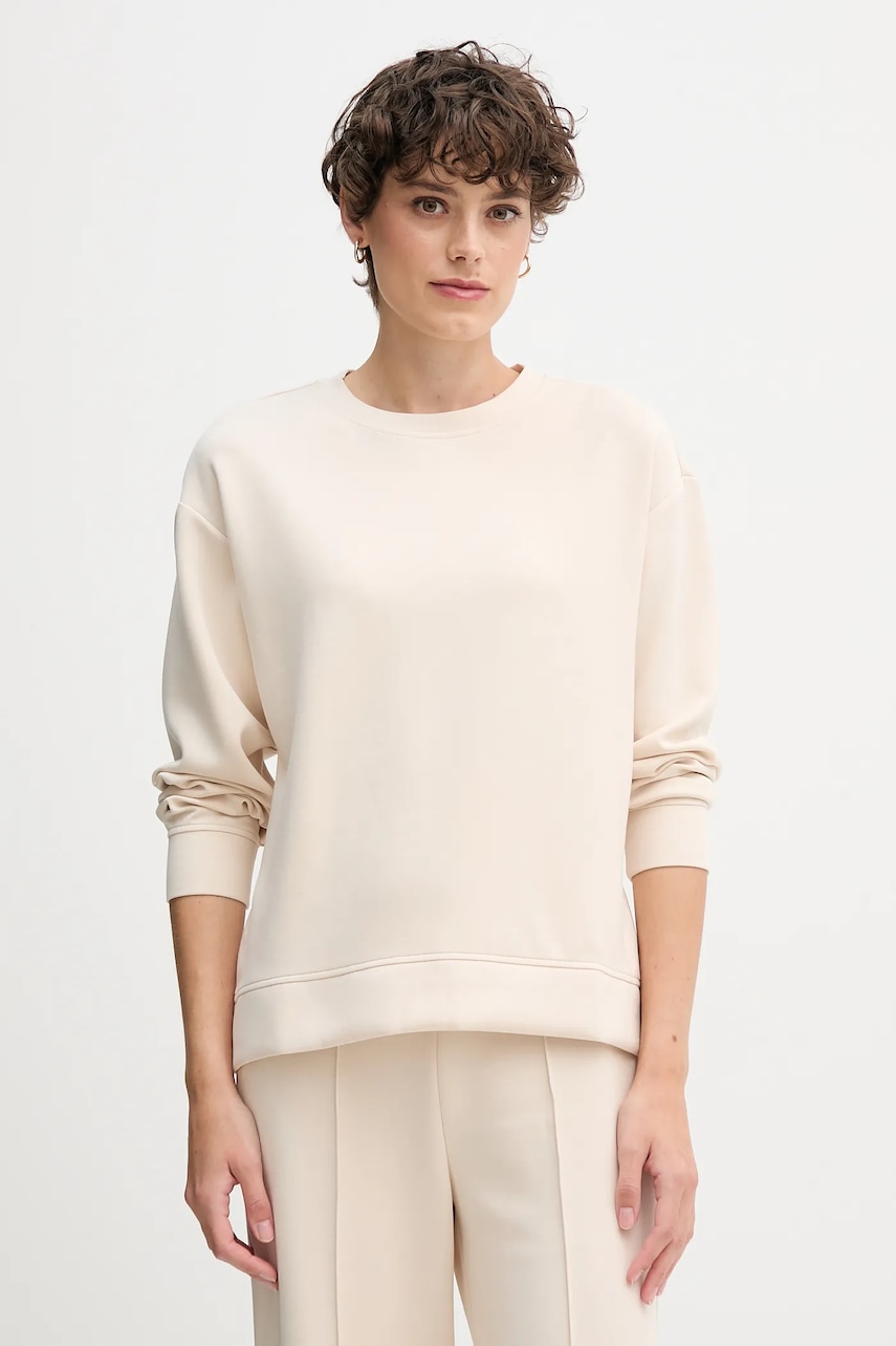 Mikina United Colors of Benetton dámská, béžová barva, hladká, 3Y2F3M07M