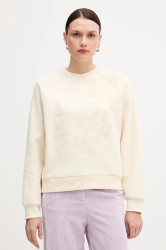 Mikina United Colors of Benetton dámská, béžová barva, s aplikací, 3MTZD10B6