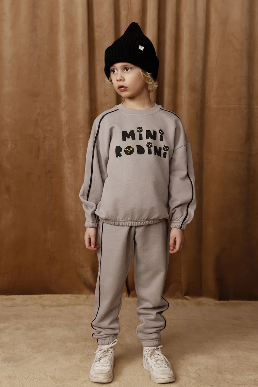 Mini Rodini  Dětská bavlněná mikina   Cats