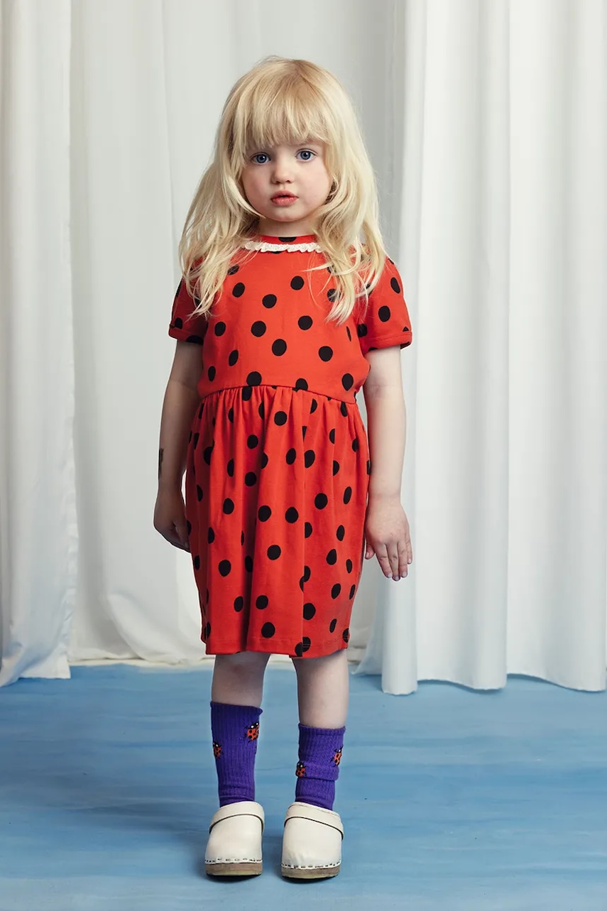 Mini Rodini  Dětské bavlněné šaty  Dots